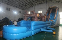 25' log mountain waterslide